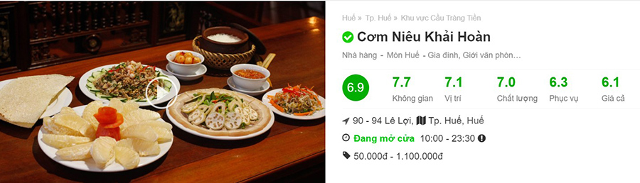nha hang hue nhà hàng huế